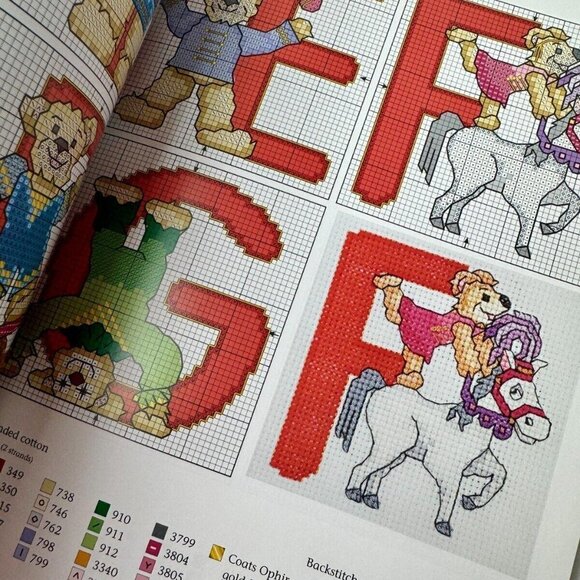 Teddy Bears in Cross Stitch Over 30 Adorable Designs Charts Patterns Book - Picture 5 of 7